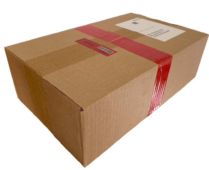 Karton mit Sicherheitsklebeband