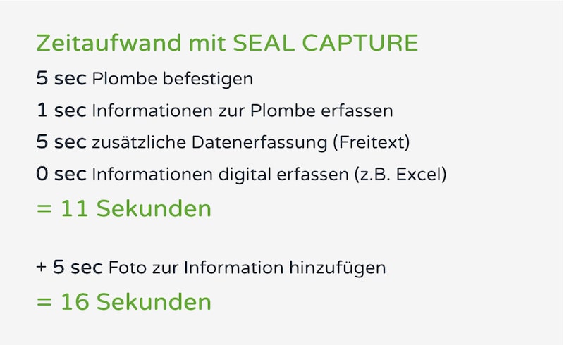 SEAL CAPTURE Vorteile