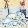 zerfliessender Schneemann
